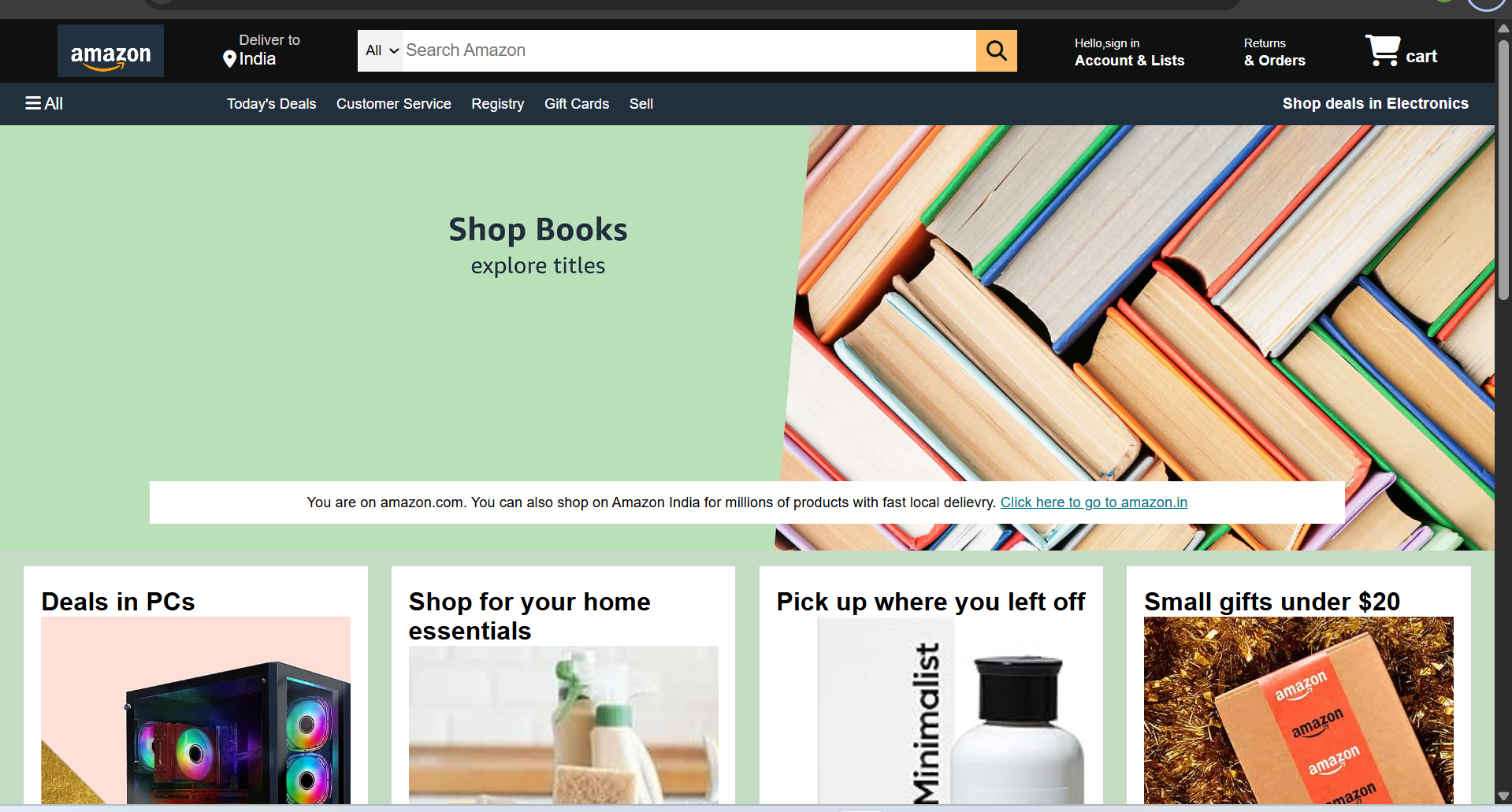 cloning of amazon site
